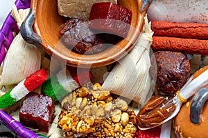 Mexican candies in a basket