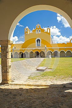 Mexican cathedral Izamal, Mexico photo