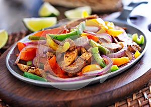 Mexican chicken fajitas