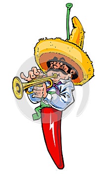 Mexican chilli music player