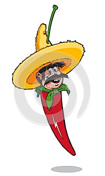 Mexican Chilli Pepper Man photo