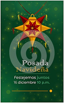 Mexican Christmas posada poster. photo