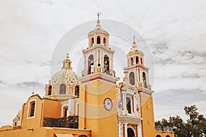 Mexican Church, Iglesia Cholula Puebla Mexico photo