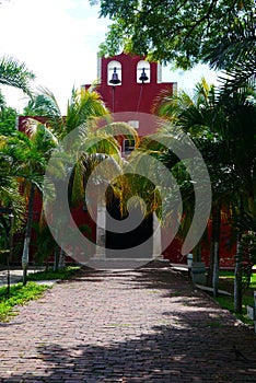 Mexican church Merida Churbunacolonial architecture historia photo