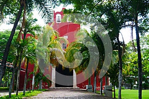 Mexican church Merida Churbunacolonial architecture historia photo