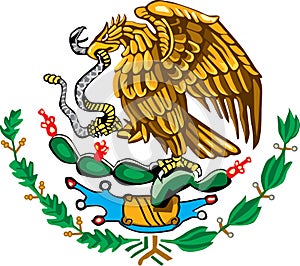 Mexican coat of arms color