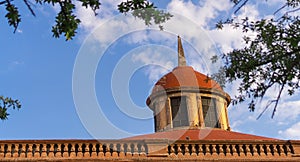 Mexican colonial traditional church with dome in Queretaro Mexico. photo