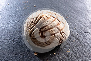 Mexican concha sweet bread