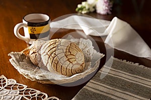 Mexican conchas breakfast