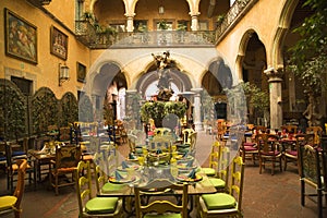 Mexican Courtyard Restaurant Queretaro Mexico