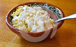 Mexican cream corn photo