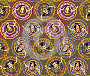 Mexican dancers background