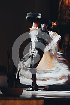 Mexican dancers performing mexican folk dance photo