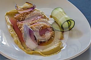 Mexican Duck in sesame sauce