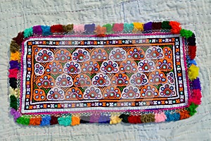 Mexican embroidery beautiful view,Beautiful colorful fabric design in indian style,Mexican crafted bags / wallets,indian