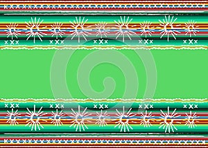 Mexican ethnic embroidery Tribal art ethnic pattern. Colorful Mexican Blanket Stripes Folk abstract geometric repeating background