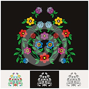 Mexican ethnic Floral vector with Lovely and adorable design