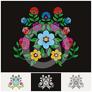 Mexican ethnic Floral vector with Lovely and adorable design