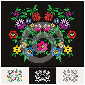 Mexican ethnic Floral vector with Lovely and adorable design