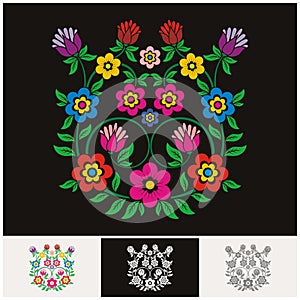 Mexican ethnic Floral vector with Lovely and adorable design