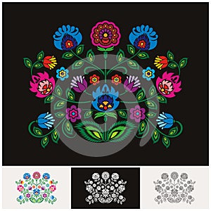 Mexican ethnic Floral vector with Lovely and adorable design