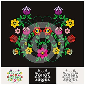 Mexican ethnic Floral vector with Lovely and adorable design