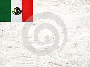 Mexican Flag. Beautiful greeting card. National holiday photo