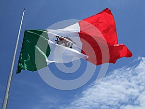 Mexican Flag at Half Mast