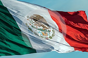 Mexican flag red white and green