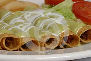 Mexican flautas photo