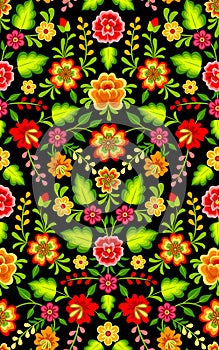 Mexican floral pattern