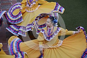 Mexican folkloric dancer