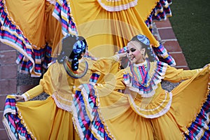 Mexican folkloric dancer
