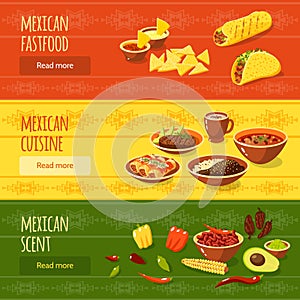 Mexican Food Banner Set