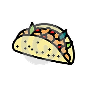 mexican food color icon vector illustration photo