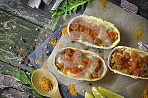 Mexican food - delicious taco shells