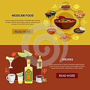 Mexican Food Horizontal Banners