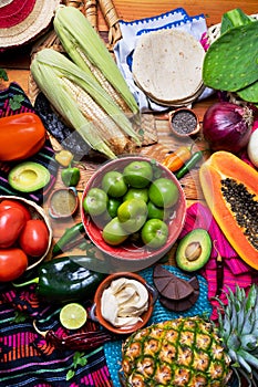 Mexican food: ingredients