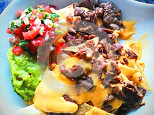 Mexican food. Nachos.