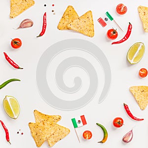 Mexican Food preparation cooking concept