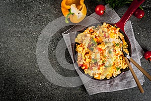 Mexican food recipes Revoltillo de Huevos, Scrambled Eggs a la Dominicana photo