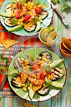 Mexican Grilled Shrimp Salad