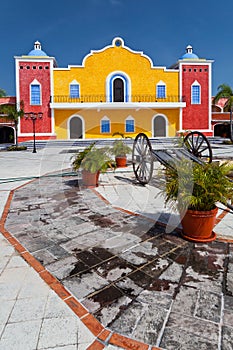 Mexican hacienda in the Mayan Riviera photo