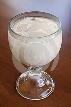 Mexican horchata rice beverage