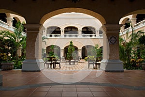 Mexican hotel lobby