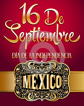 Mexican independence day spanish text