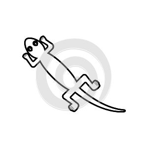 Mexican lizard icon. Element of Mexico for mobile concept and web apps icon. Outline, thin line icon for website design and