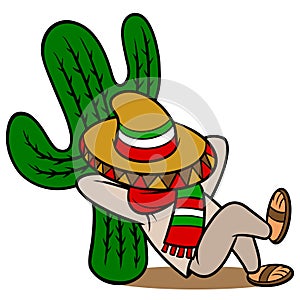Mexican Man Sleeping