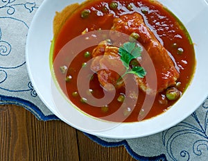 Mexican meat stew photo