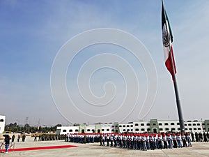 Mexican military service protest of boys and girls